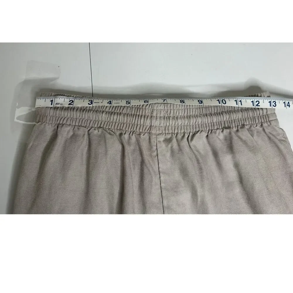 Wilfred Aritzia CruiseLinen Thesis Pant Womens S Gray Lyocell Linen Trousers EUC